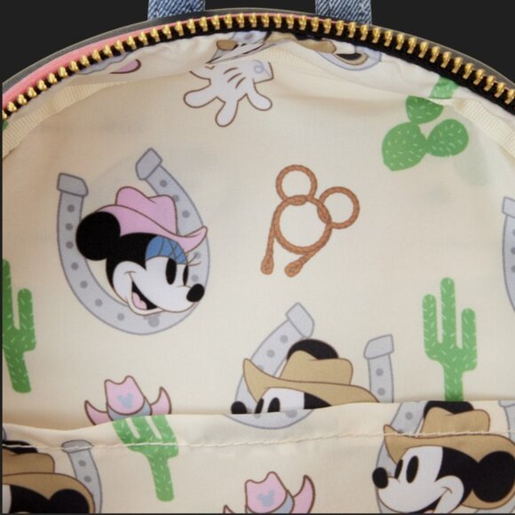 Loungefly Disney Western Mickey Mouse Cosplay Mini Backpack - Picture 6 of 13